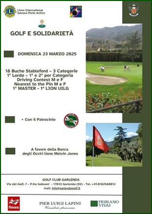 Golf e solidarieta' -  Garlenda 23 marzo 2025