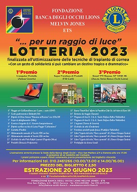 Lotteria 2023 "...per unh raggio di Luce"  